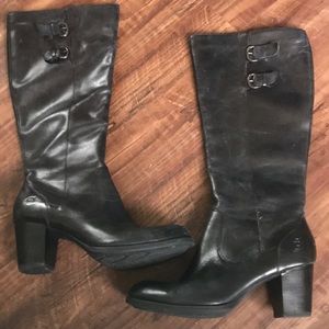 Born Black Leather Boots 8.5